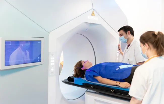 Halcyon® accelerator from Varian at Institut Curie. © Institut Curie / VOISIN