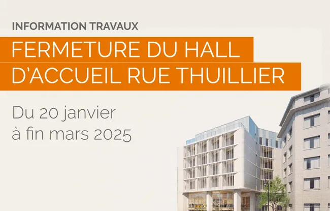 Hôpital de Paris : fermeture provisoire du hall d’accueil rue Thuillier