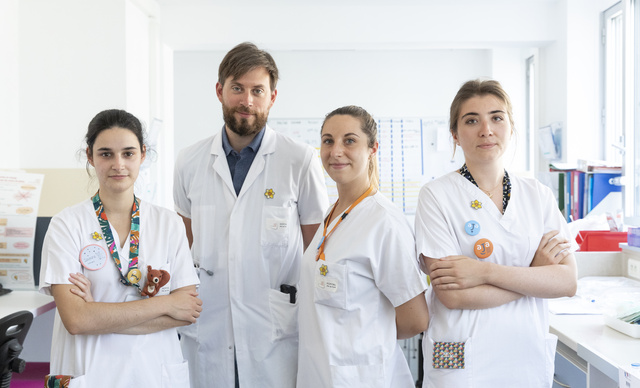 Photo de l'équipe soignante AJA de l'Institut Curie