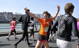 Equipe Curie au Marathon de Paris 2013 